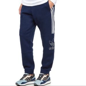 💥NWT💥🔥adidas Men’s Outline Pants🔥 NAVY/WHITE